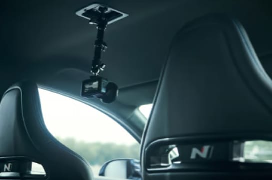 Interior action camera mounting